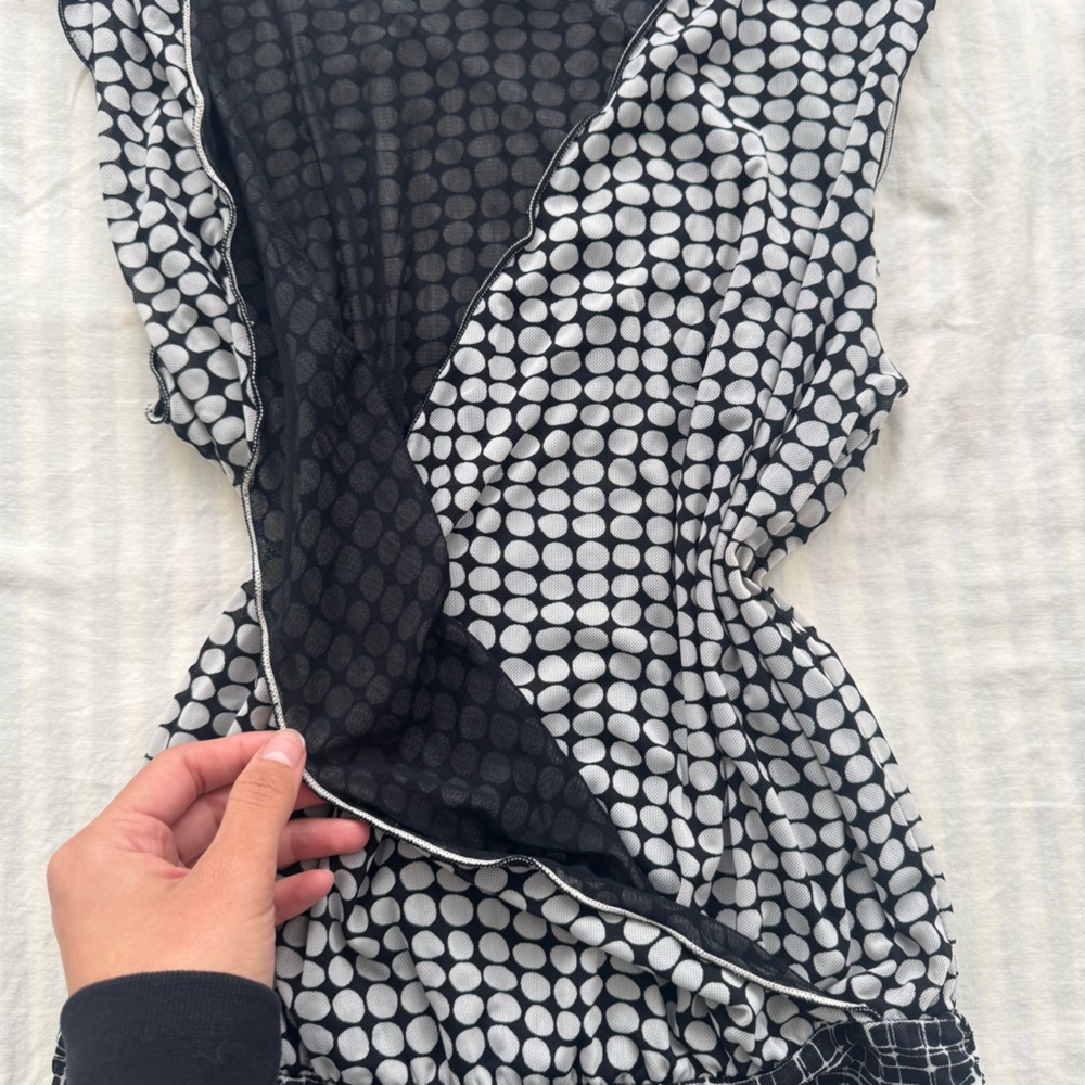 Polka dot mesh cami - Picture 2 of 4